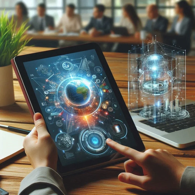 tablet-com-imagem-de-planeta-tecnologico